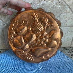 Beautiful Vintage Targus Copper Portugal Fruit Embossed.